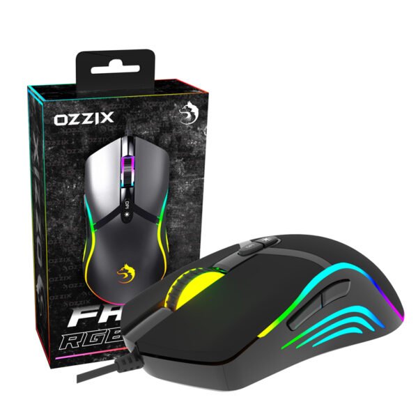 mouse gamer rgb face ozzix 2