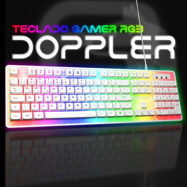 Teclado Gamer Doppler Capa com Fundo