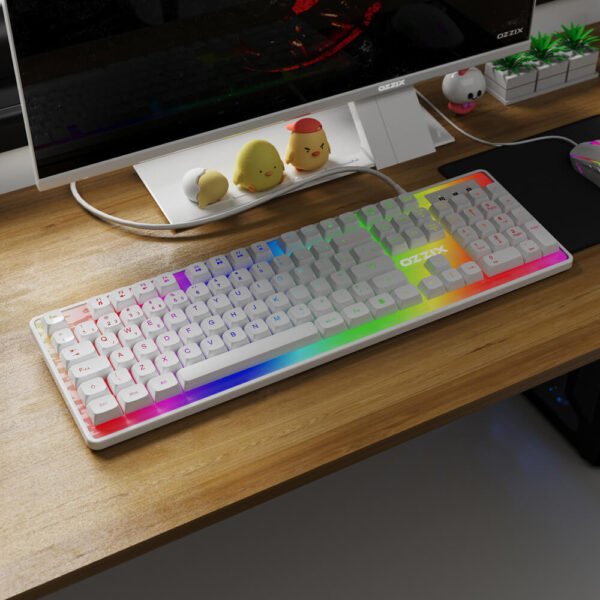 Teclado Gamer Doppler Ilustrando um Setup