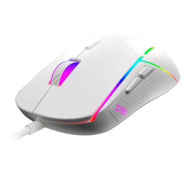 Mouse Gamer Cyrex De Frente Fundo Branco