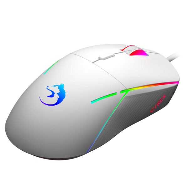 Mouse Gamer Cyrex De Lado Fundo Branco